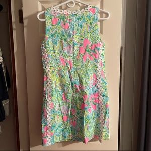 Lilly Pulitzer Mila shift Coconut Jungle Shift Dress Size 4